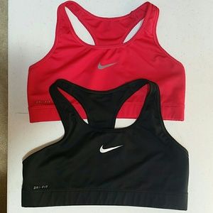 Two Nike sports bras