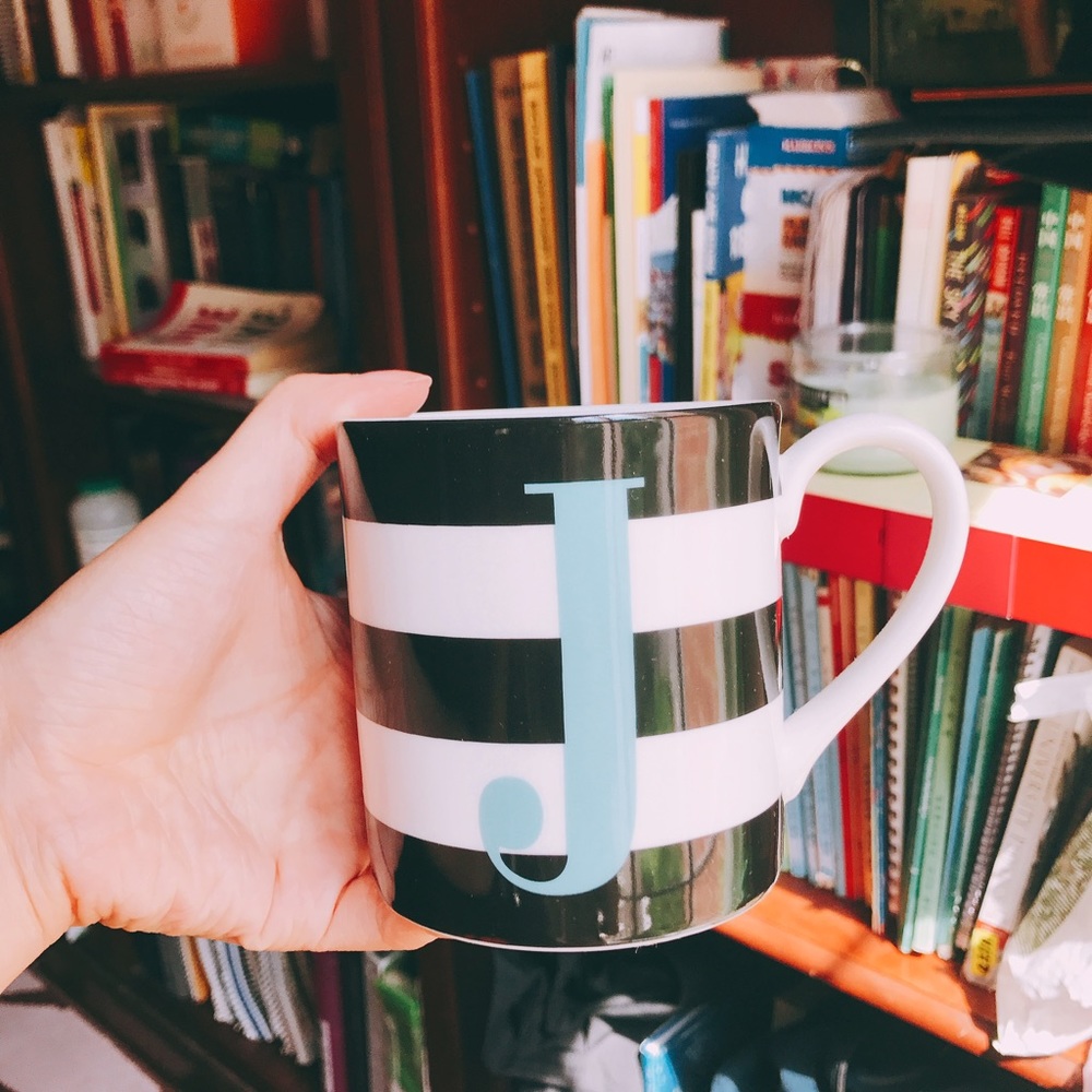 Kate Spade 'J' Initial Mug