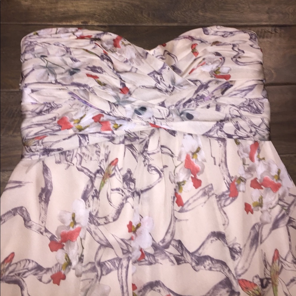 Ted Baker Floral Chiffon Maxi Dress- Runs Large!!