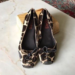 Michael Kors Giraffe Print Flats