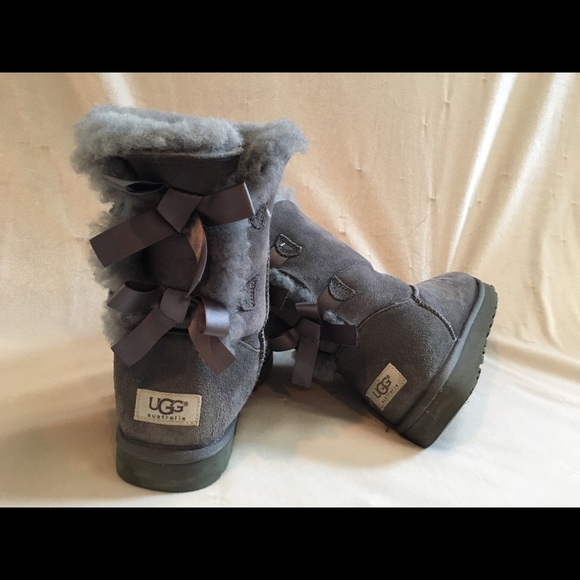 UGG Shoes - Bailey Bow Uggs Grey