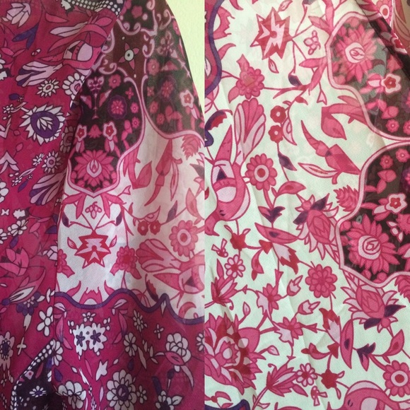 New! Boho Bohemian Violet Festival Fringe Kimono - Picture 8 of 8