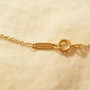 Authentic tiffany & co 16" yellow gold necklace
