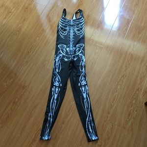 BlackMilk Skeleton Bones One Piece Catsuit