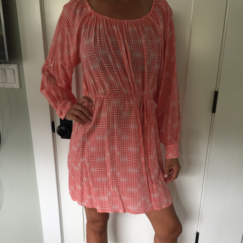 BIRD ON A WIRE COTTON DRESS SMALL