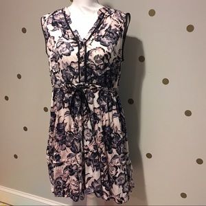 Flower print dress