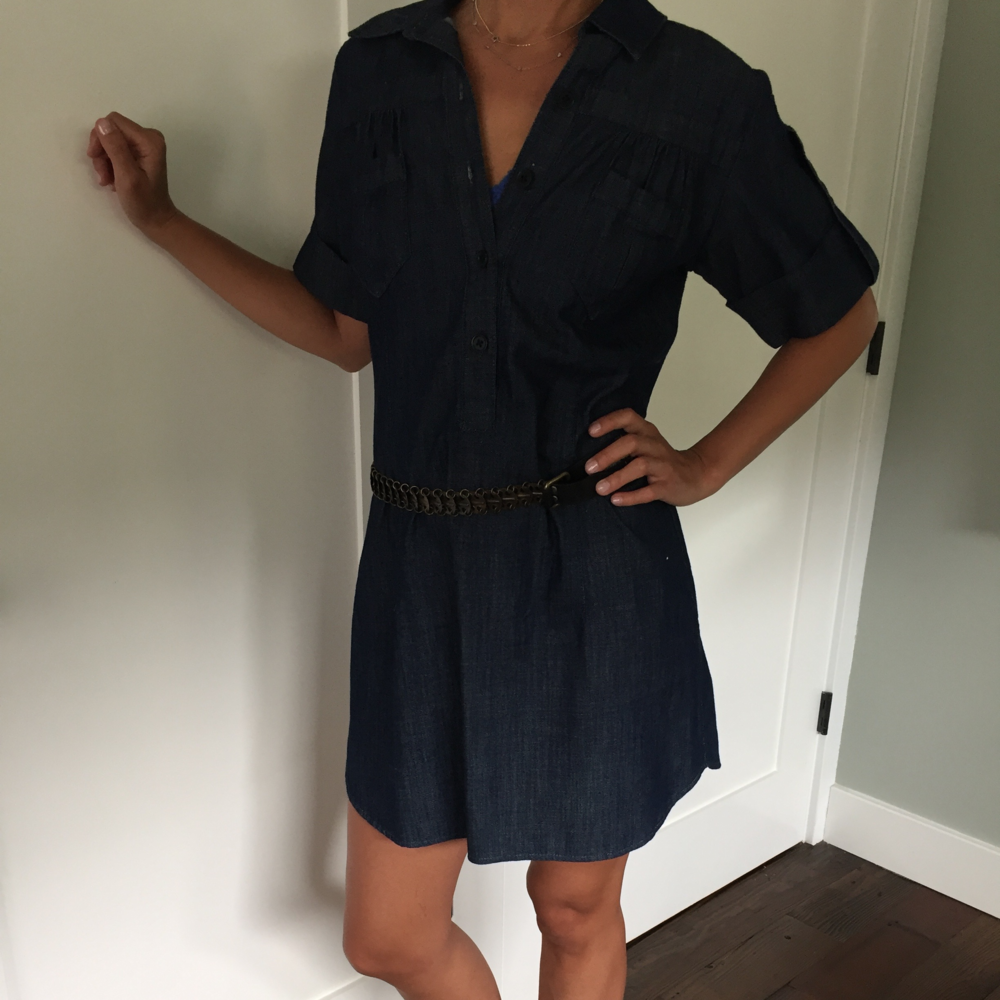 THE ADDISON DENIM DRESS SMALL