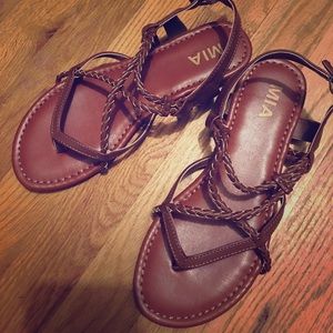 Brown Gladiator Sandals 💕Like New!