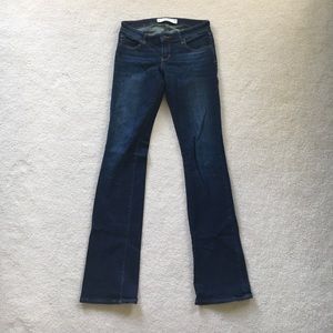 Abercrombie Dark Wash Bootcut Jeans - LONG