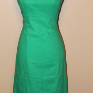Chadwicks of Boston Green Linen Blend Sheath Dress