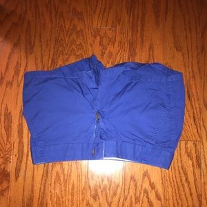 J. Crew blue chino shorts