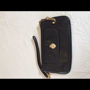 Juicy couture wristlet with 6" strap.