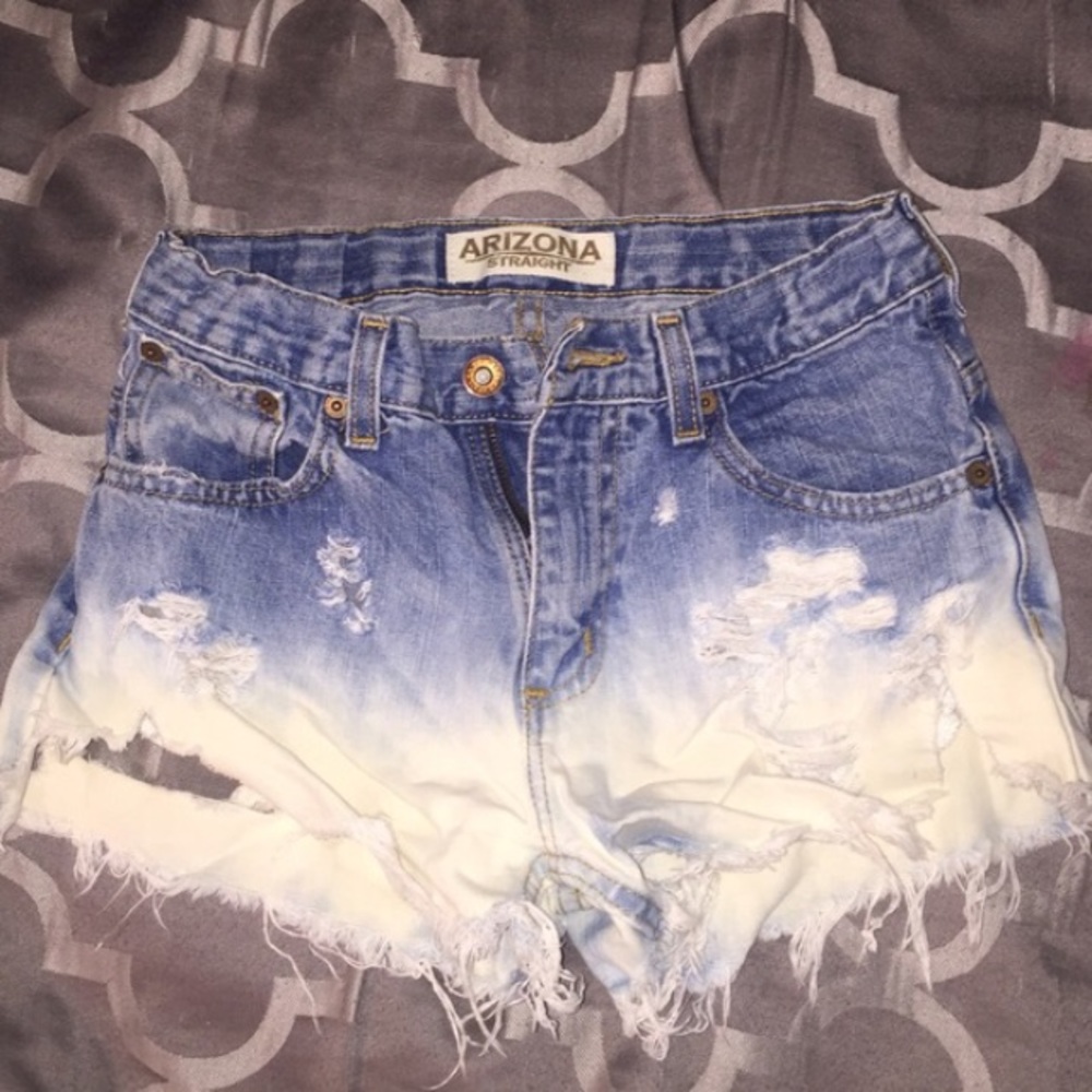 High waisted jean shorts!