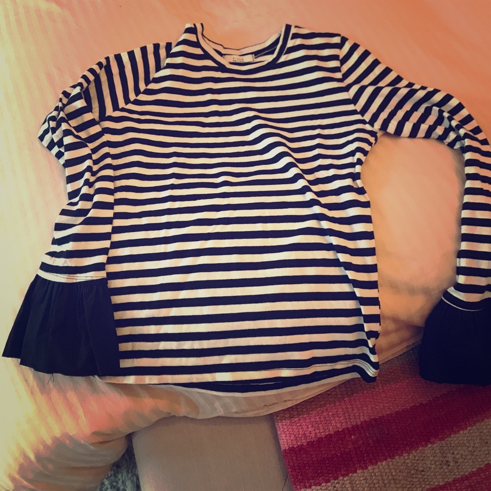 Stripped blouse with a twist