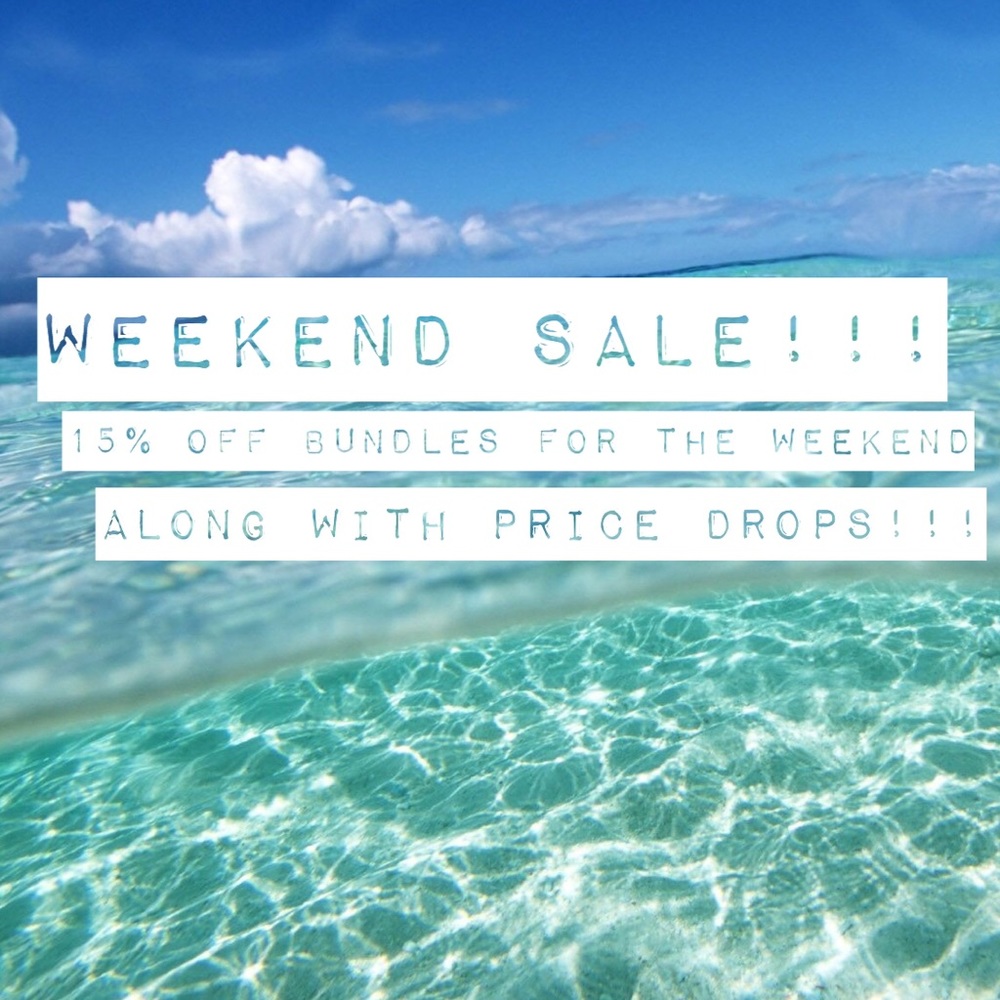 Weekend sale!!!! Price drops and 15% off bundles!!