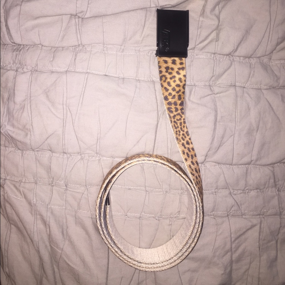 Vans leopard print belt.
