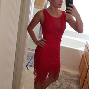 NWT Charlotte Russe Red Party Dress