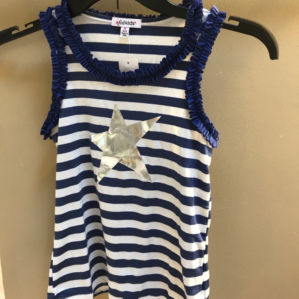 Girls ruffle tank top (NWT). Price Drop!  Wow 🚌