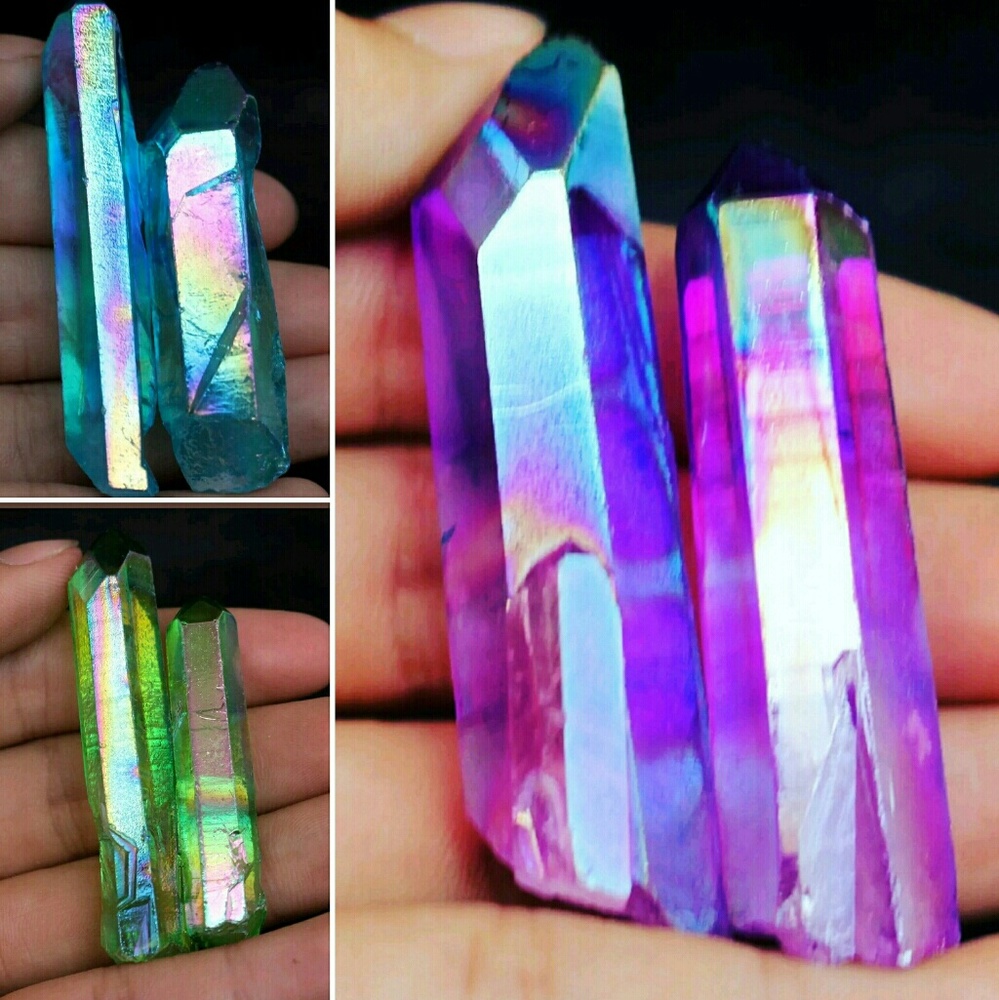 6 aura crystal points