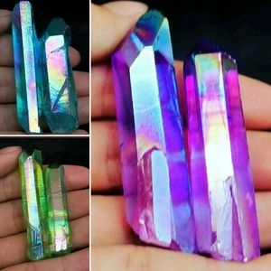 6 aura crystal points