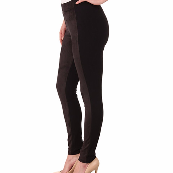 Miraclebody Jeans Harley Ponte & Suede Leggings - Picture 4 of 6