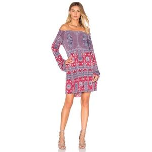 NEW BCBG Generation Paisley Off The Shoulder Dress