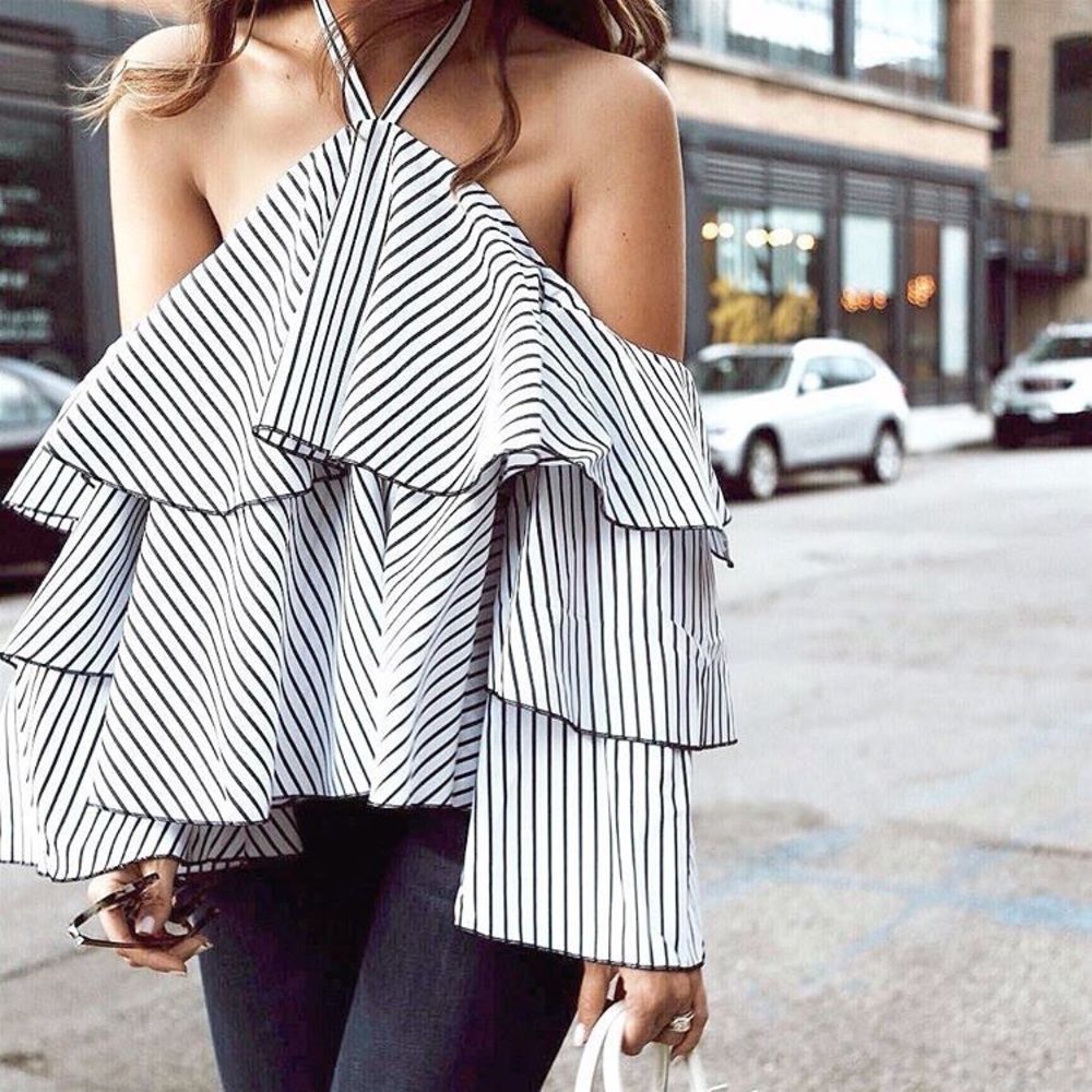 New Without Tags SheIn Ruffle Top.