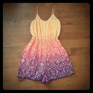 Fun, tribal romper with pockets