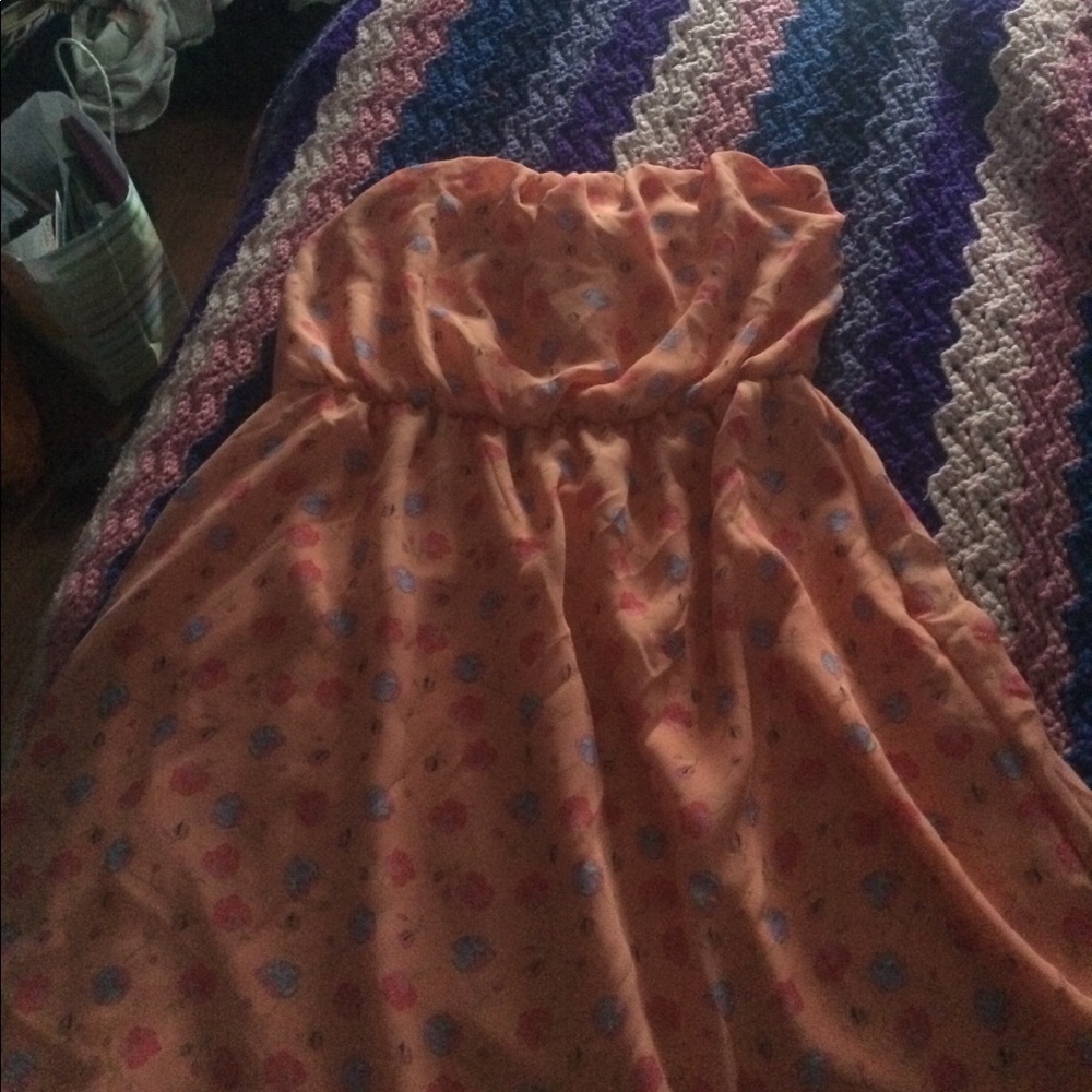 Strapless sun dress
