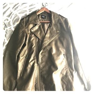 Olive leather Jacket