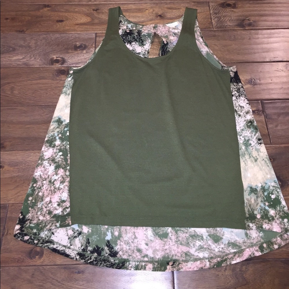 Anthropologie Watercolor Tank