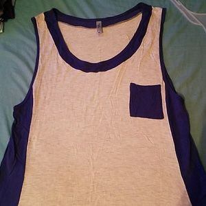 Blue and Beige Tank