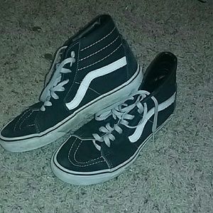 Black and white vans