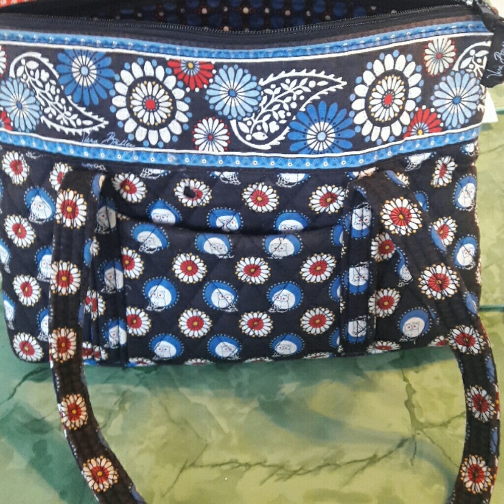 Authentic Vera Bradley Night Owl Tote Bag