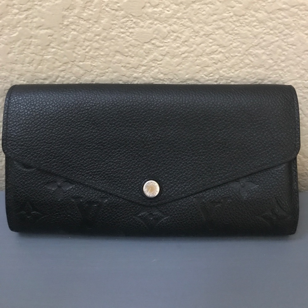 SOLD‼️ Louis Vuitton Sarah Empreinte Black Wallet