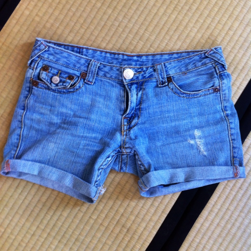 True Religion Denim Cutoff Shorts