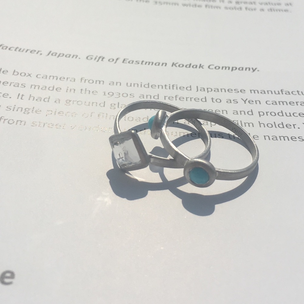 🆕Brushed Rhodium Plated 925 Sterling Silver Rings - Picture 5 of 5
