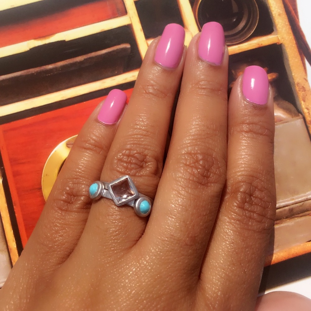 🆕Brushed Rhodium Plated 925 Sterling Silver Rings - Picture 1 of 5