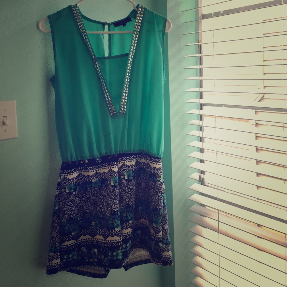 Blue romper