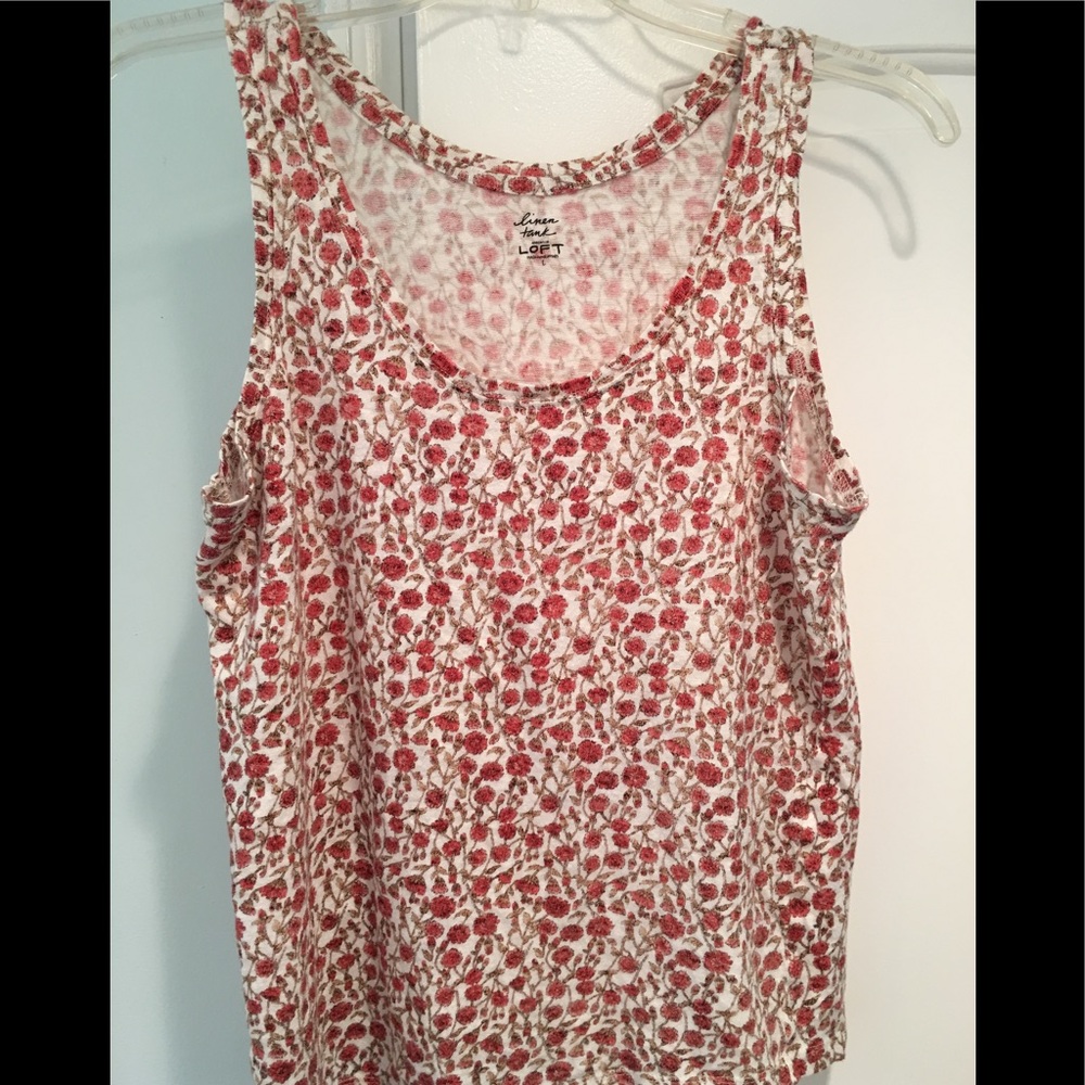 LOFT Sleeveless Linen Tank