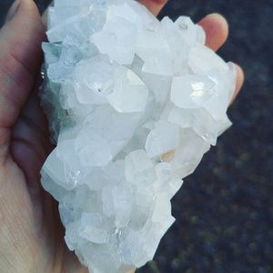 Stunning zeolite lava crystal, full of healing