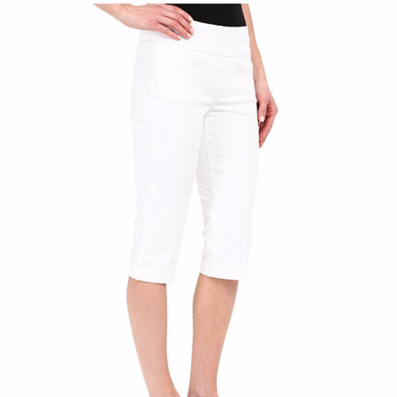 Miraclebody Jeans Rudy 17" Cuffed Sateen Capris - Picture 4 of 6