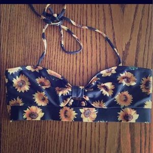 Beautiful sunflower bikini top