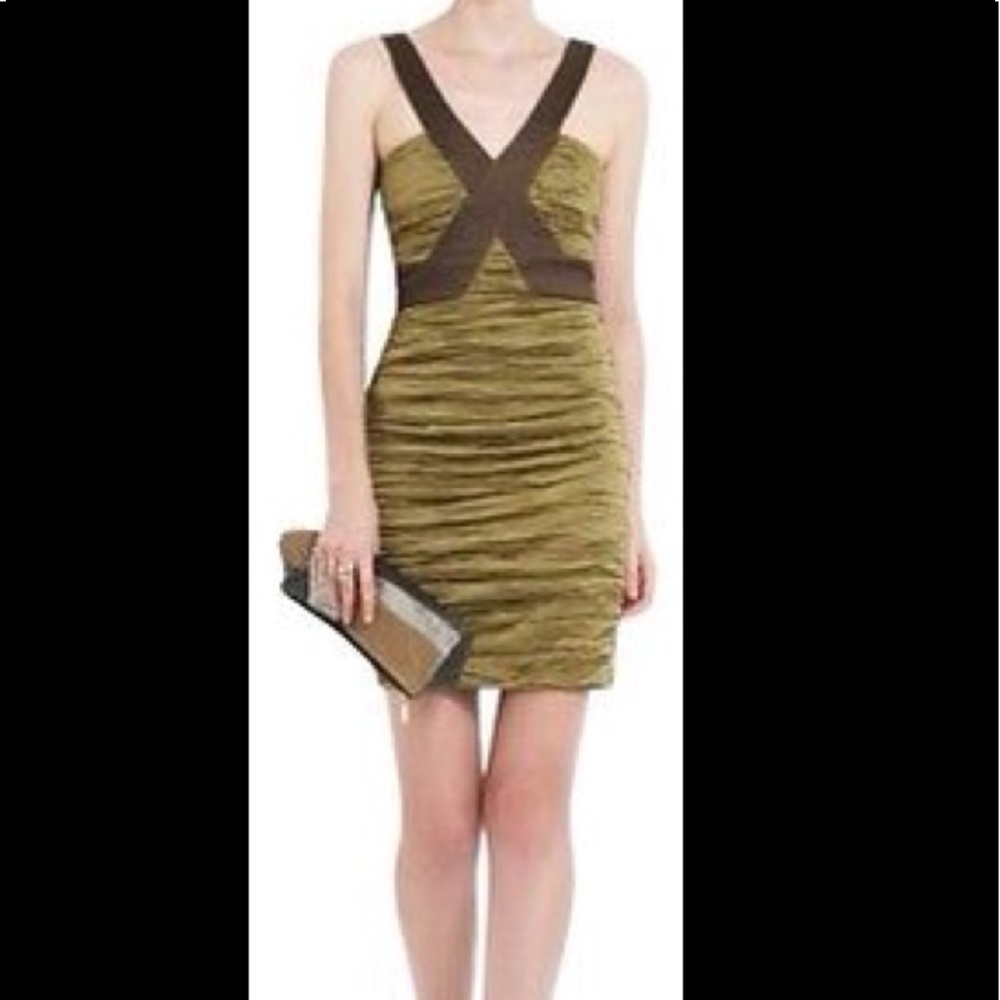 BCBGmaxazria Ruching Mini Dress