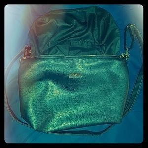 Black genuine leather BCBG purse