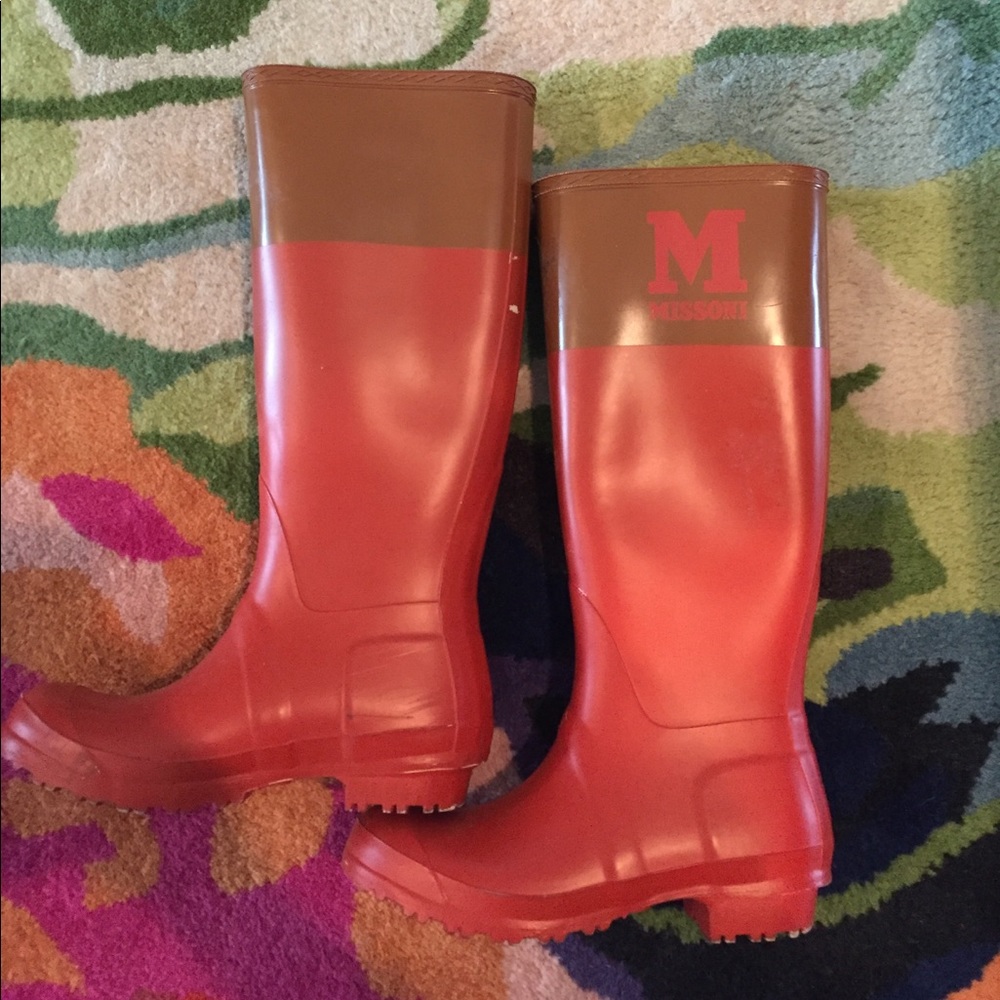 Missoni rain boots size 37