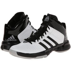 Adidas Black and White Basketball Shoes