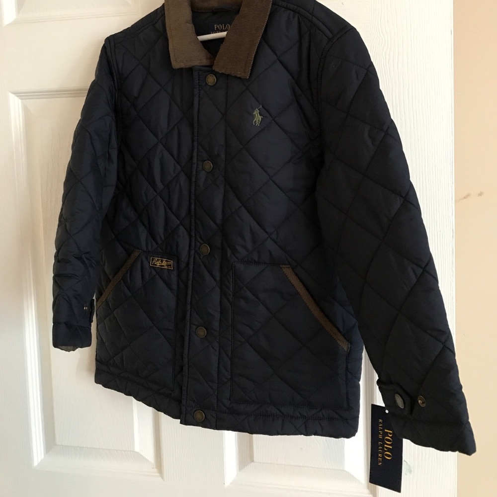 Brand New Polo Ralph Lauren quilted coat (navy)