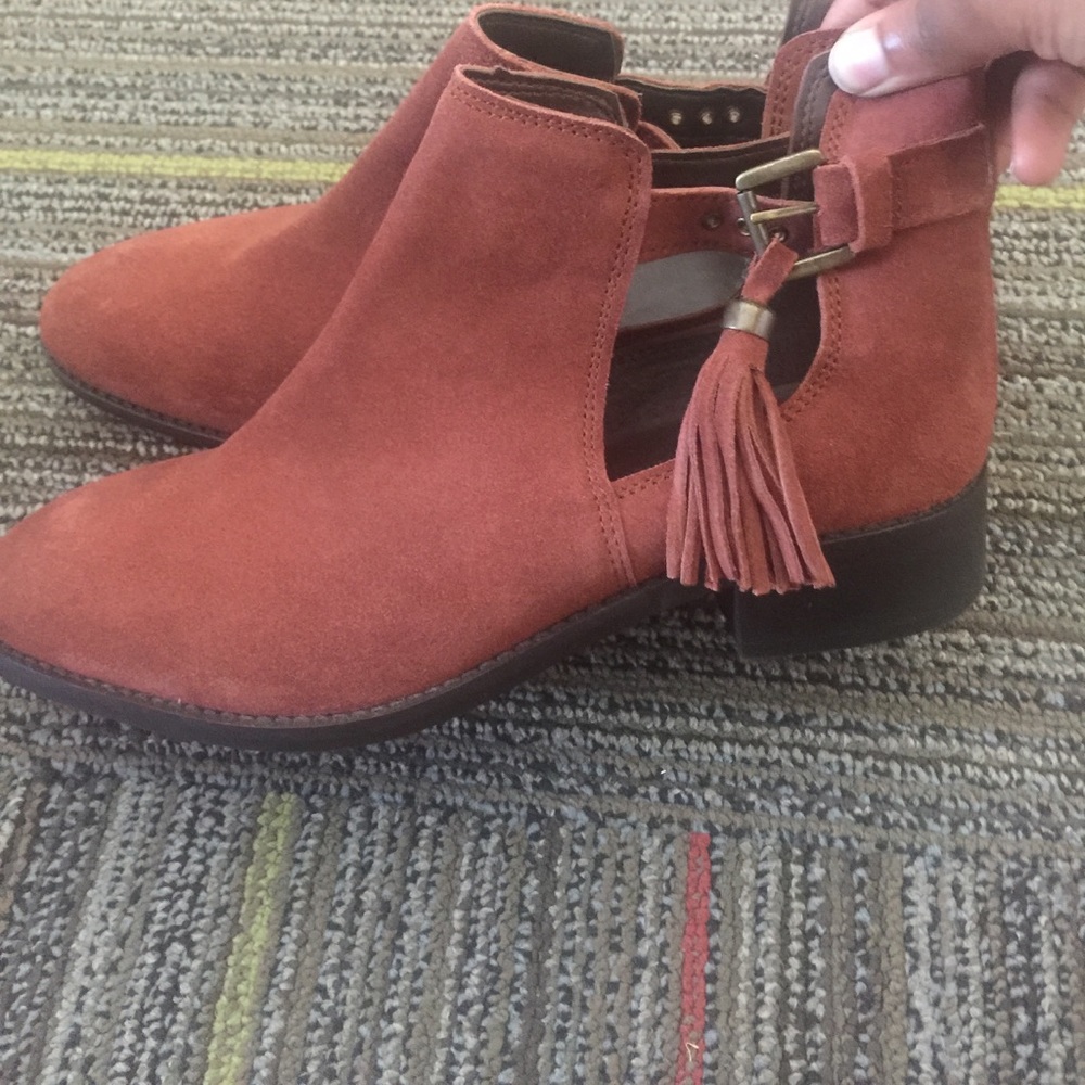 Asos Tassel rust Chelsea boots