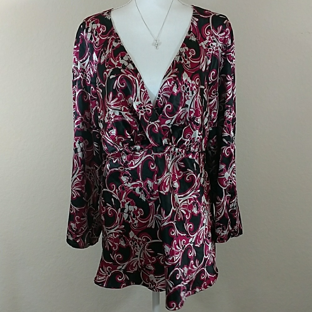 Lane Bryant Empire Waist Blouse B Neck 14/16